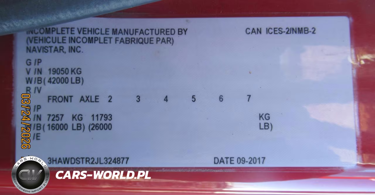 2018 International 7000 7400 VIN:3HAWDSTR2JL324877 - 2