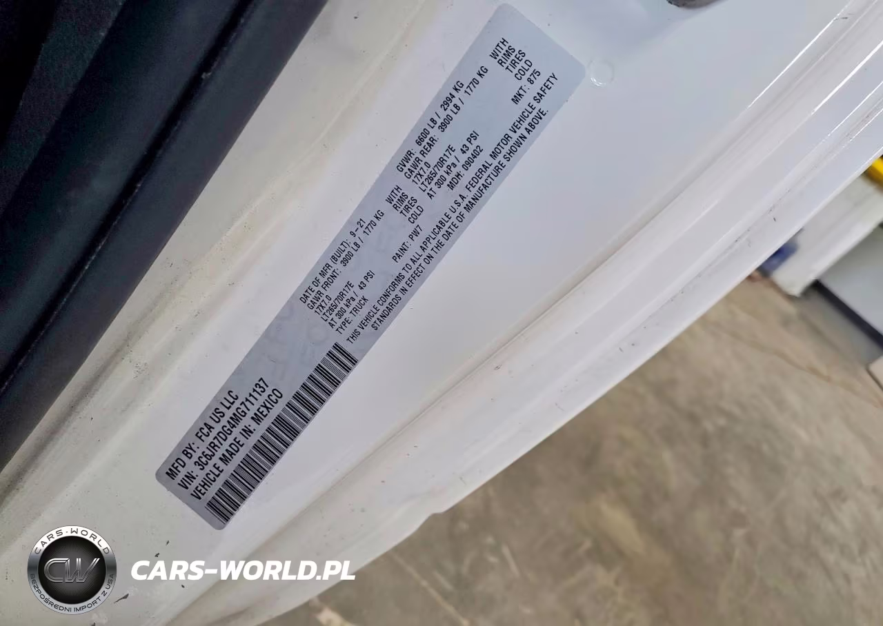 2021 Dodge Ram VIN:3C6JR7DG4MG711137 - 12