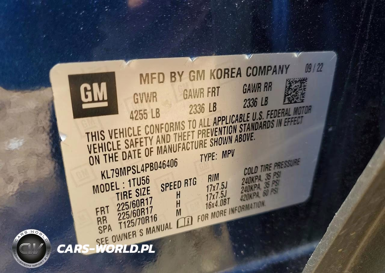 2023 Chevrolet Trailblazer Lt VIN:KL79MPSL4PB046406 - 13