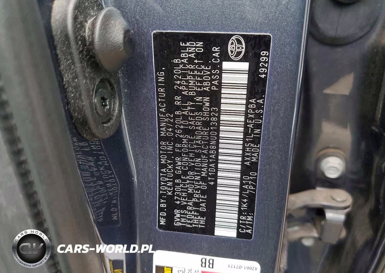 2022 Toyota Avalon Hybrid Limited VIN:4T1DA1AB8NU013823 - 12