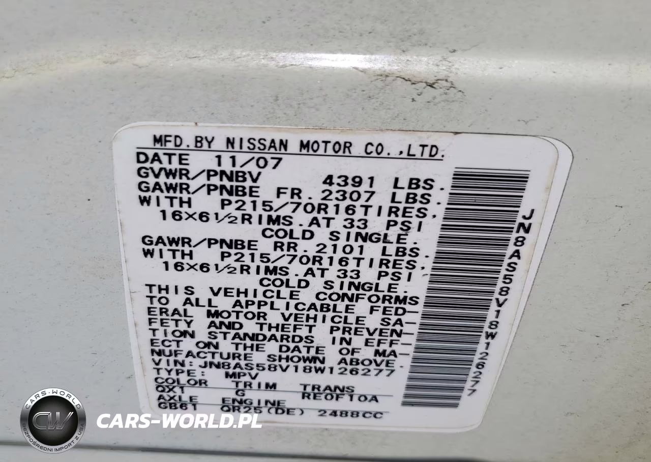 2008 Nissan Rogue S VIN:JN8AS58V18W126277 - 13