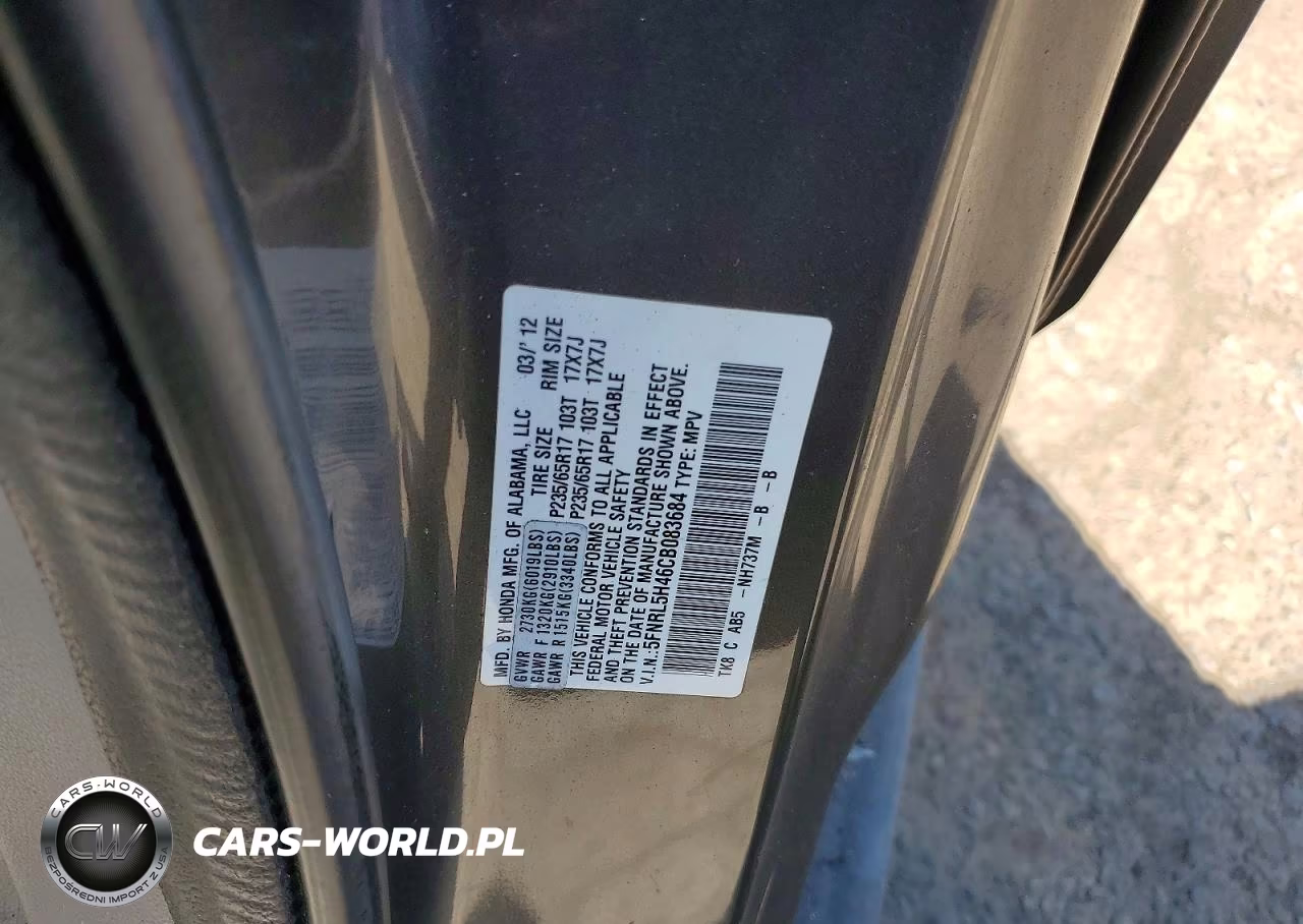 2012 Honda Odyssey Ex VIN:5FNRL5H46CB083684 - 13