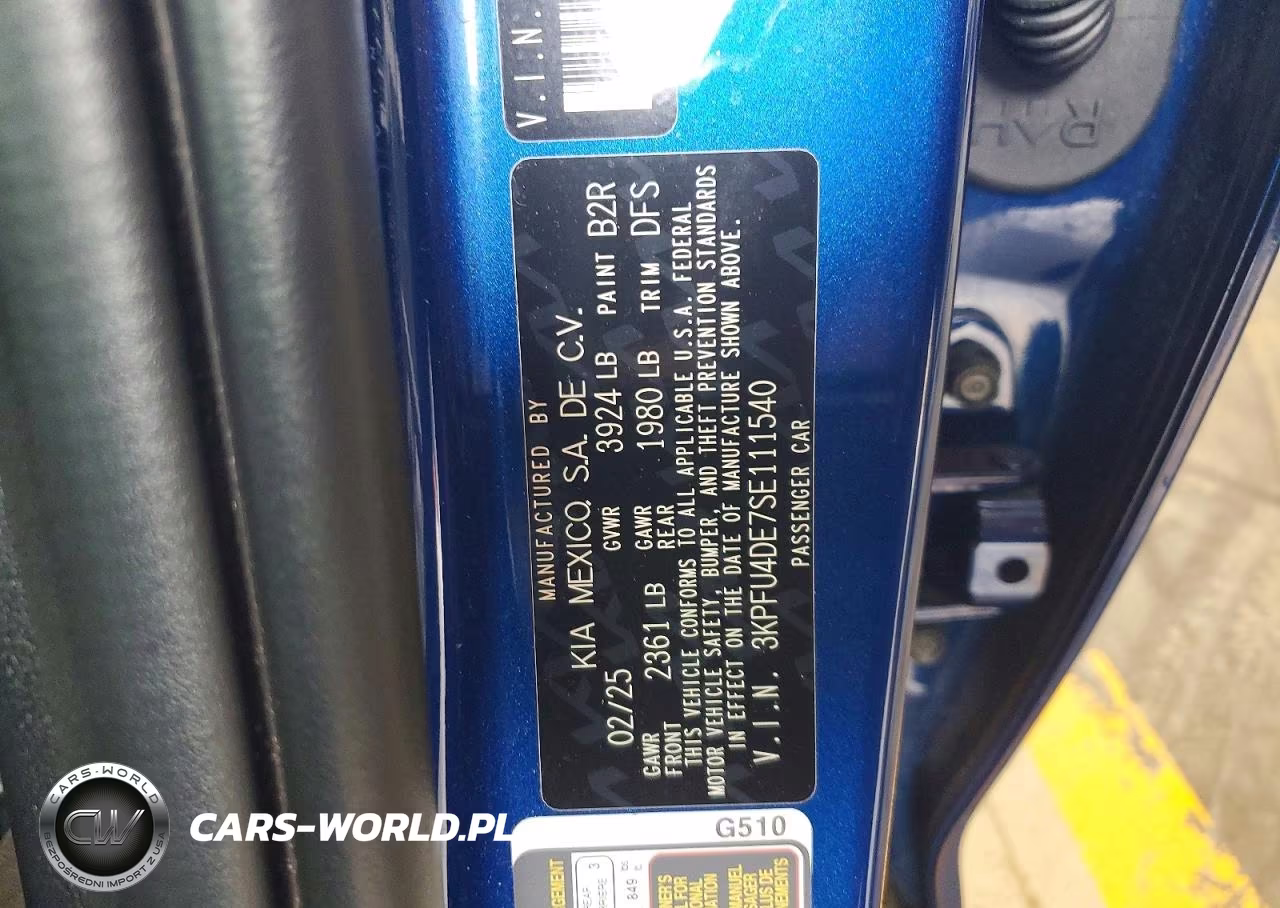 2025 Kia K4 Ex VIN:3KPFU4DE7SE111540 - 12