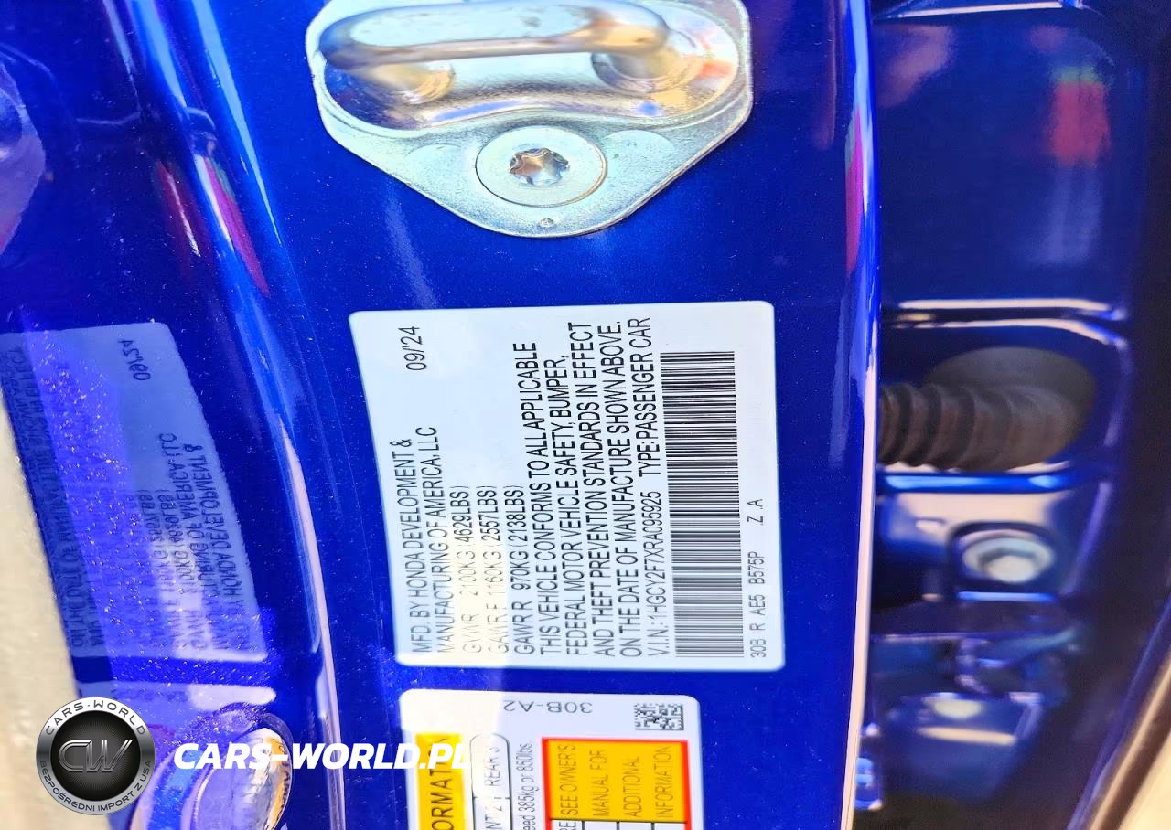 2024 Honda Accord Hybrid Sport-L VIN:1HGCY2F7XRA095925 - 12