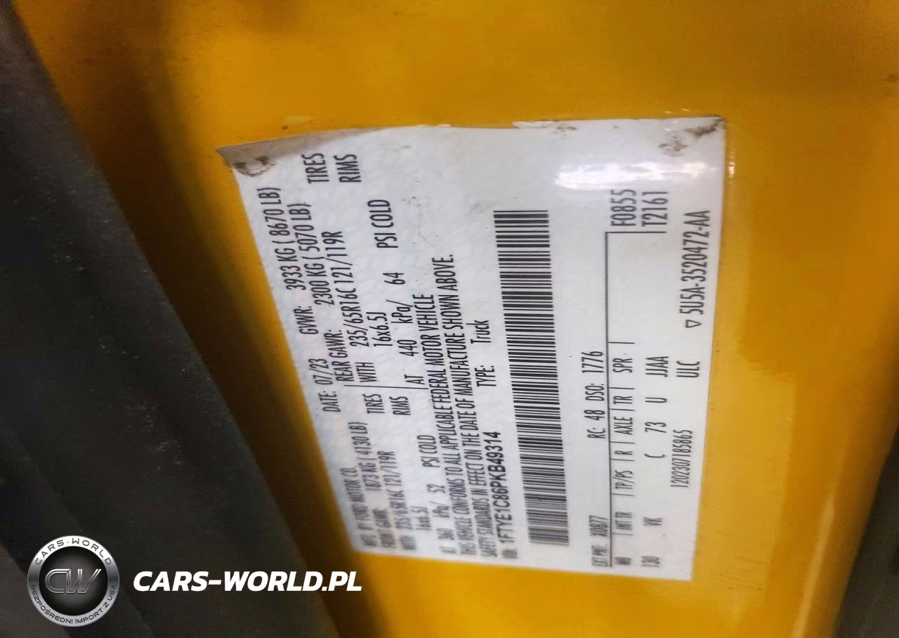 2023 Ford Transit 150 Delivery Van VIN:1FTYE1C86PKB49314 - 14