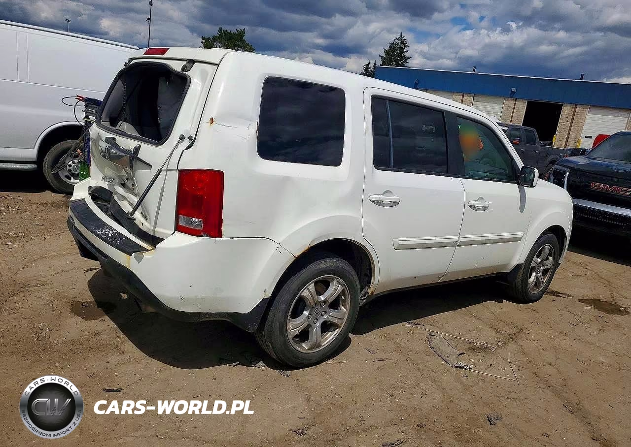 2012 Honda Pilot Exl VIN:5FNYF4H58CB036212 - 3