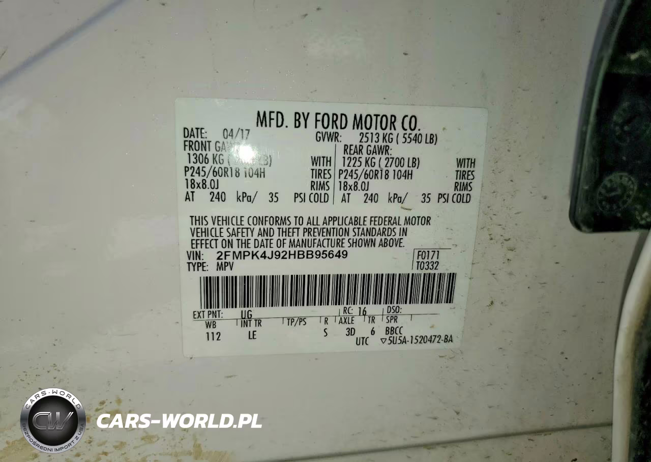 2017 Ford Edge Sel VIN:2FMPK4J92HBB95649 - 13