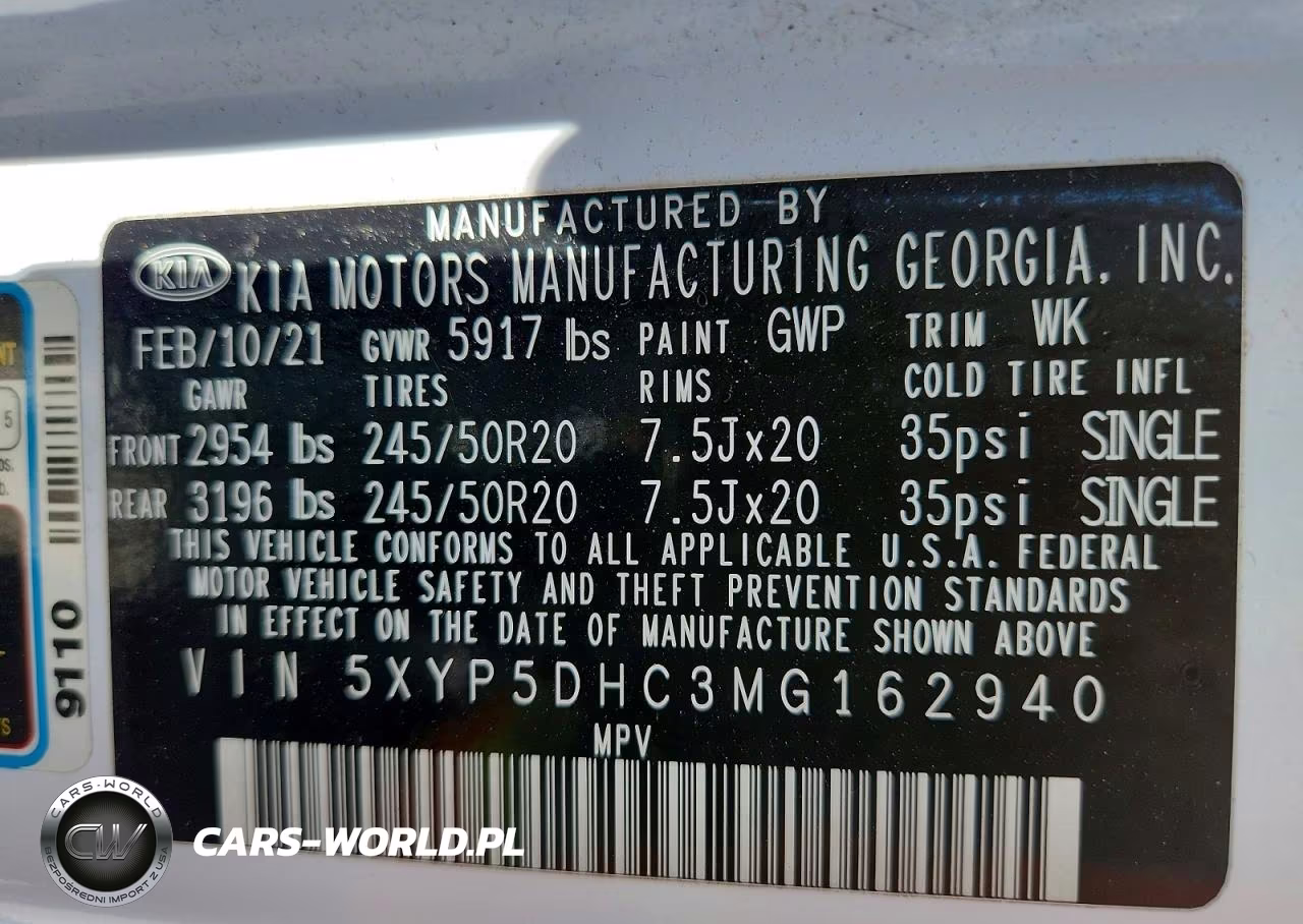 2021 Kia Telluride Sx VIN:5XYP5DHC3MG162940 - 14