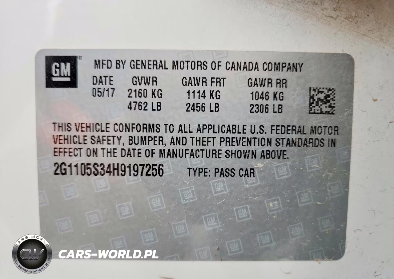 2017 Chevrolet Impala Lt VIN:2G1105S34H9197256 - 12