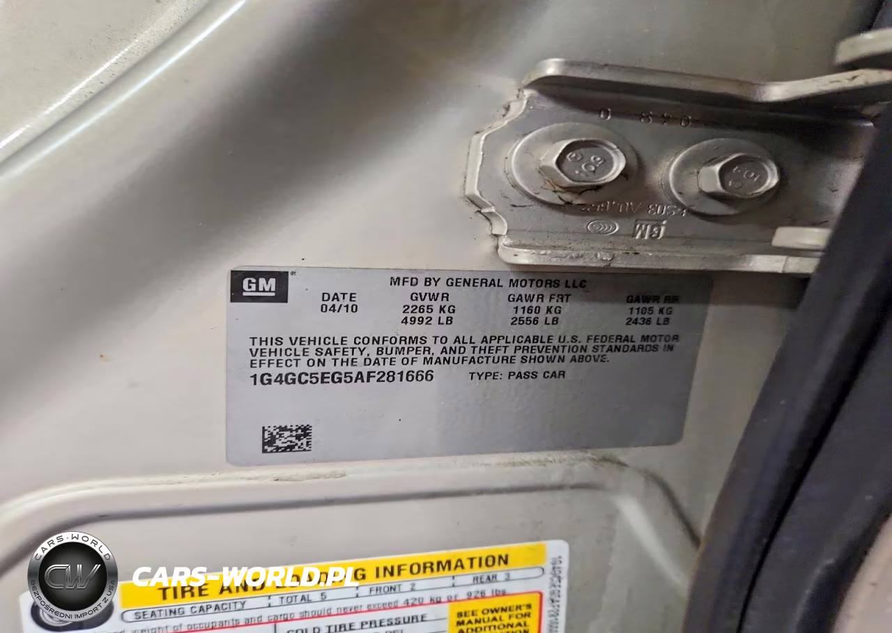 2010 Buick Lacrosse Cxl VIN:1G4GC5EG5AF281666 - 12