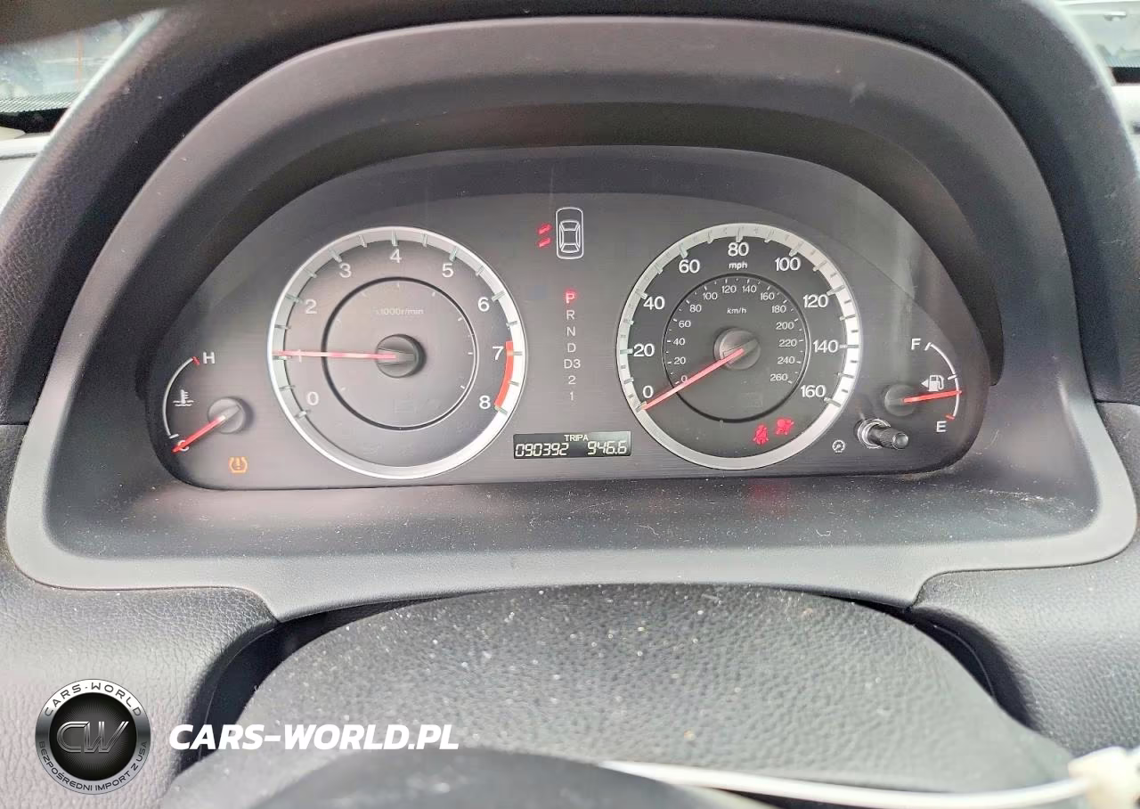 2012 Honda Accord Exl VIN:1HGCP3F81CA026503 - 9