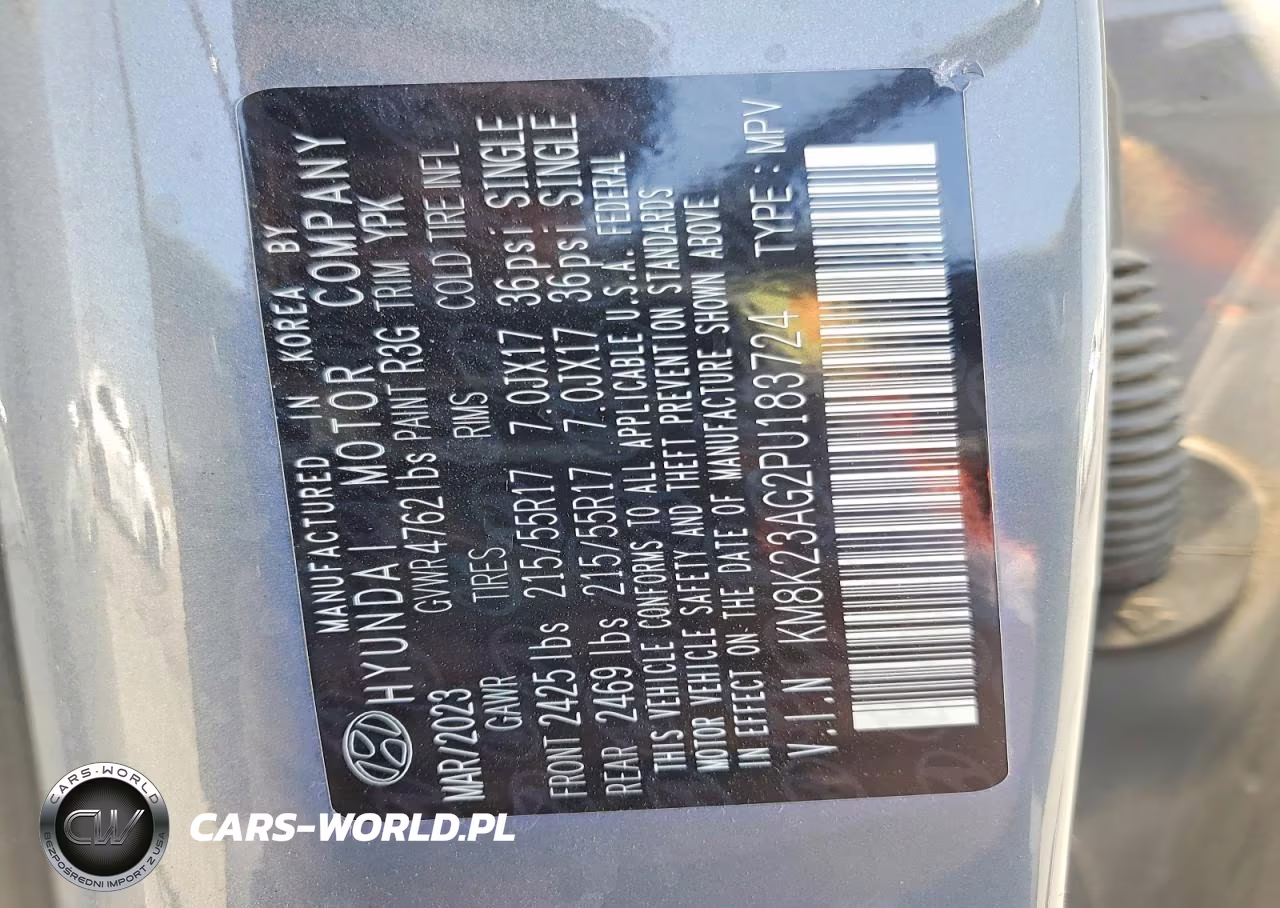 2023 Hyundai Kona Se VIN:KM8K23AG2PU183724 - 13