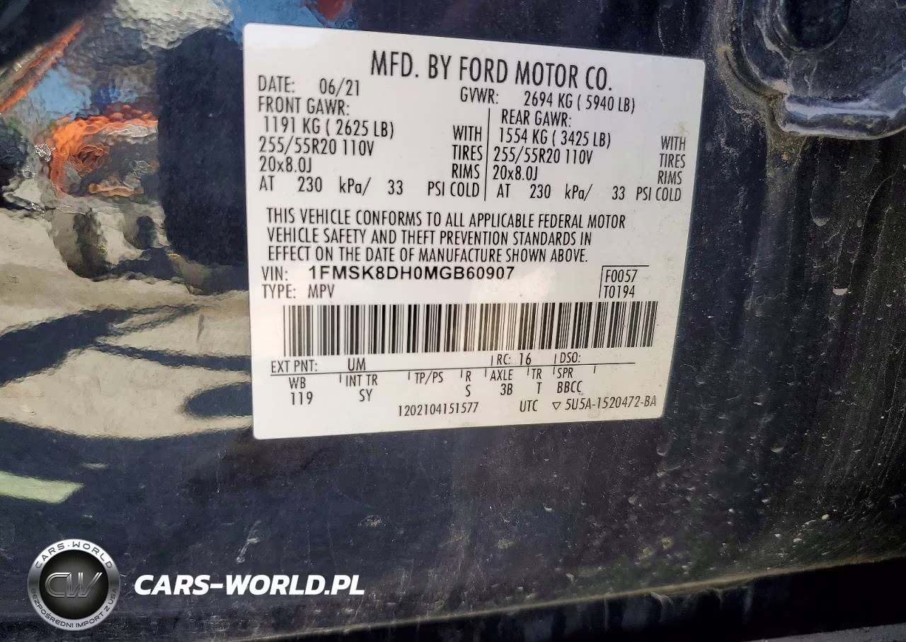 2021 Ford Explorer Xlt VIN:1FMSK8DH0MGB60907 - 13