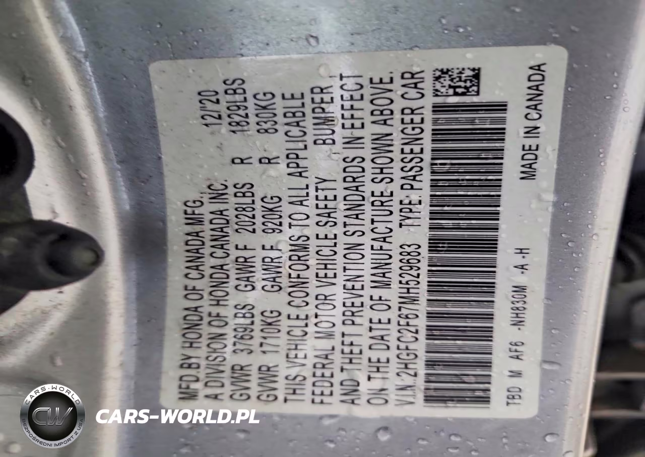 2021 Honda Civic Lx VIN:2HGFC2F67MH529683 - 12