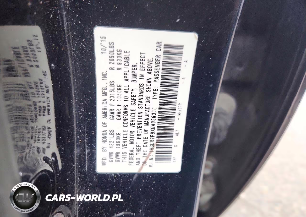 2016 Honda Accord Exl VIN:1HGCR2F9XGA056330 - 13