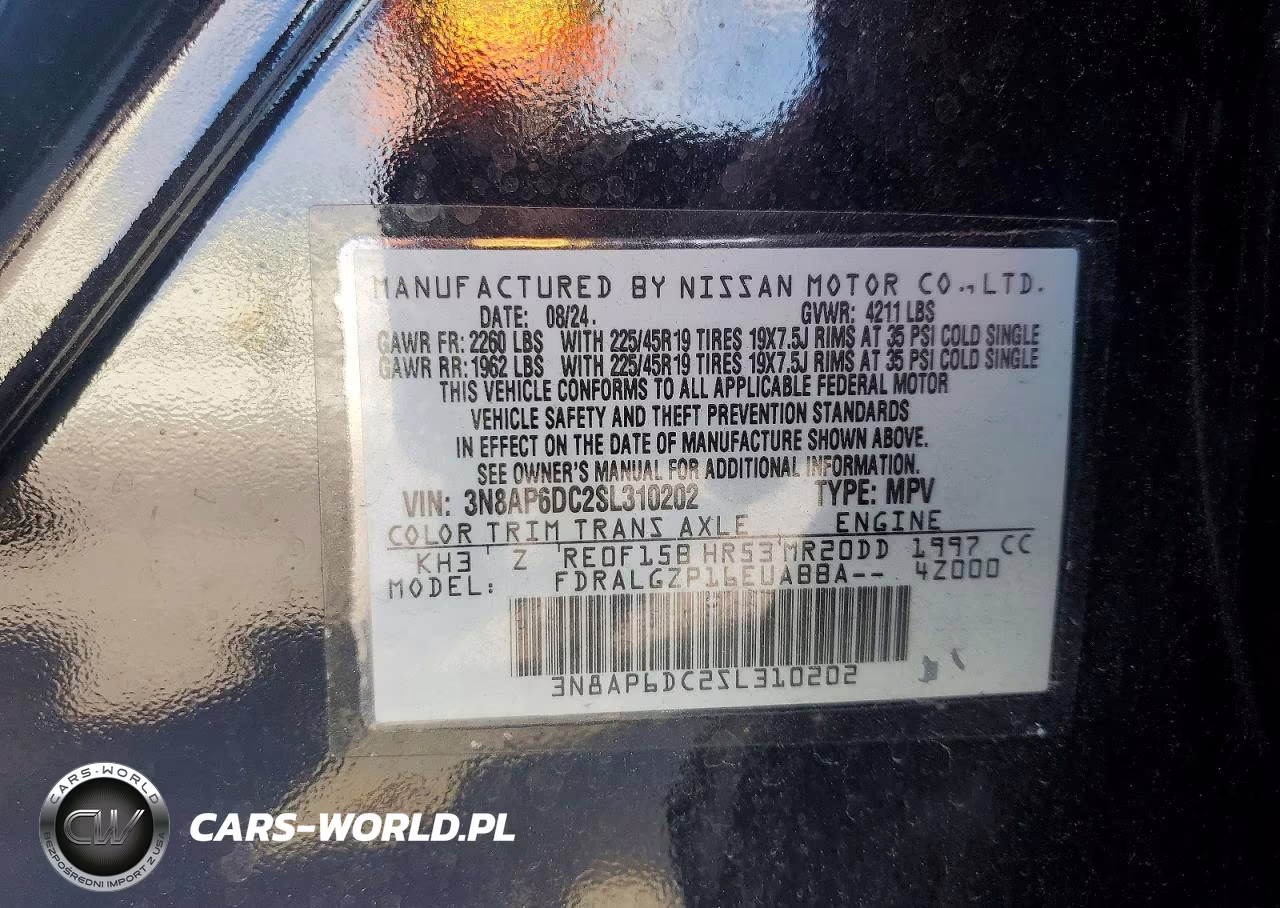 2025 Nissan Kicks Sr VIN:3N8AP6DC2SL310202 - 13