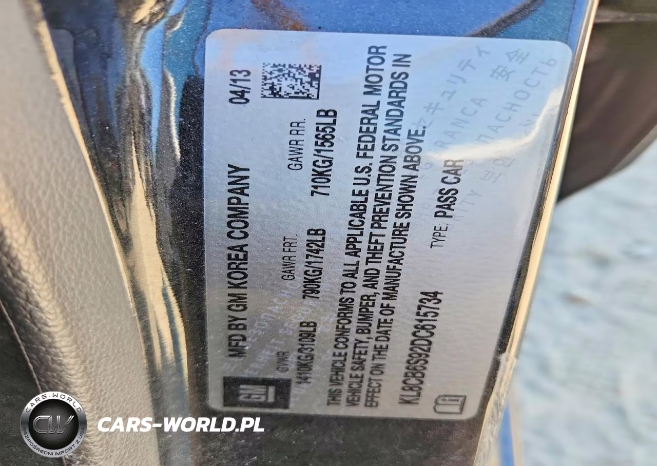 2013 Chevrolet Spark Ls VIN:KL8CB6S92DC615734 - 12
