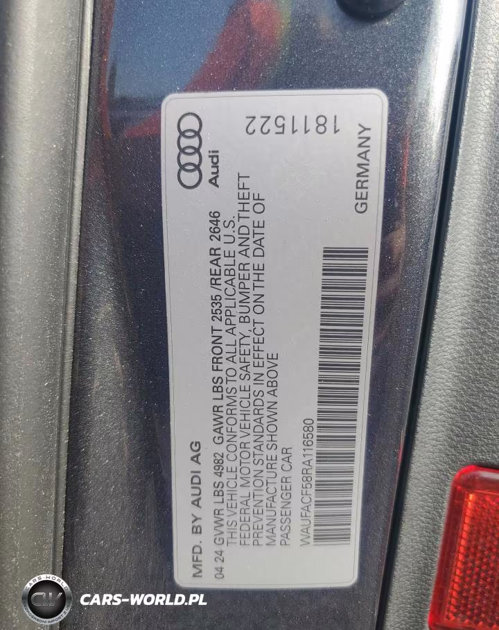2024 Audi A5 Premium Plus 45 VIN:WAUFACF58RA116580 - 12