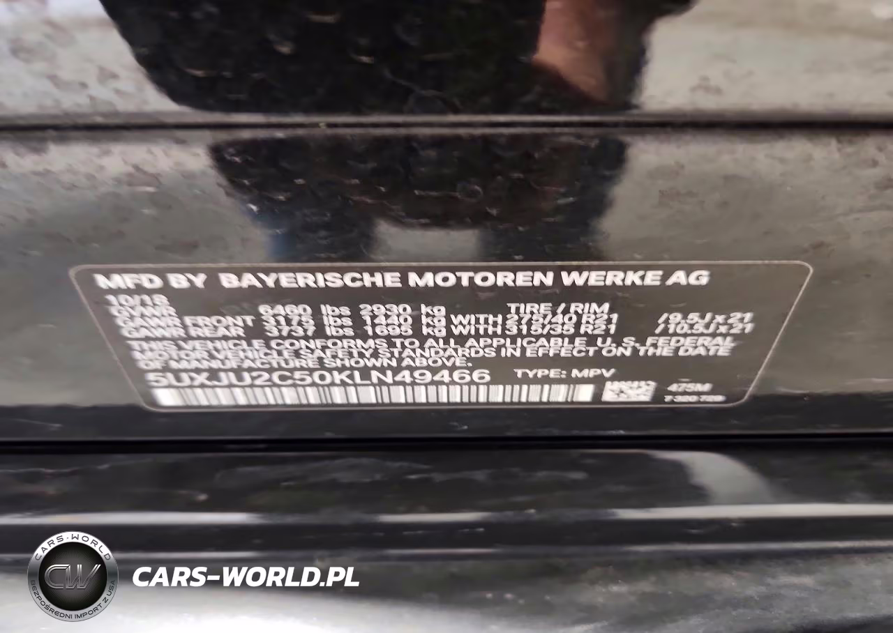 2019 BMW X5 xDrive50I VIN:5UXJU2C50KLN49466 - 13