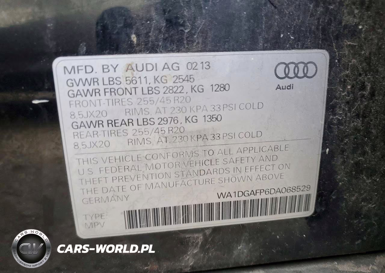 2013 Audi Q5 Premium Plus VIN:WA1DGAFP6DA068529 - 13