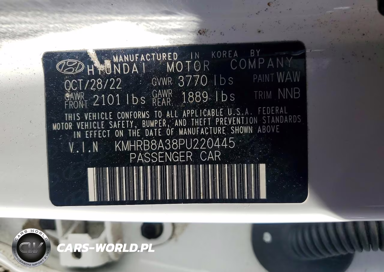 2023 Hyundai Venue Se VIN:KMHRB8A38PU220445 - 13