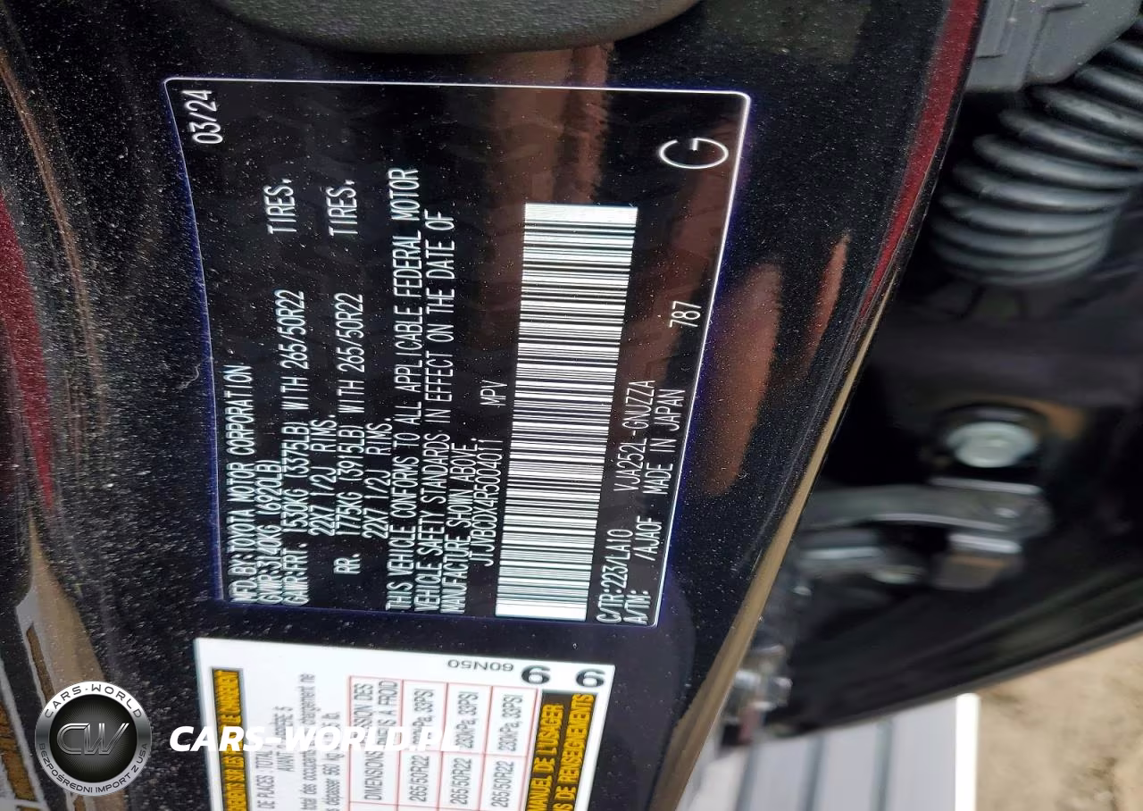2024 Lexus Gx VIN:JTJVBCDX4R5004011 - 13