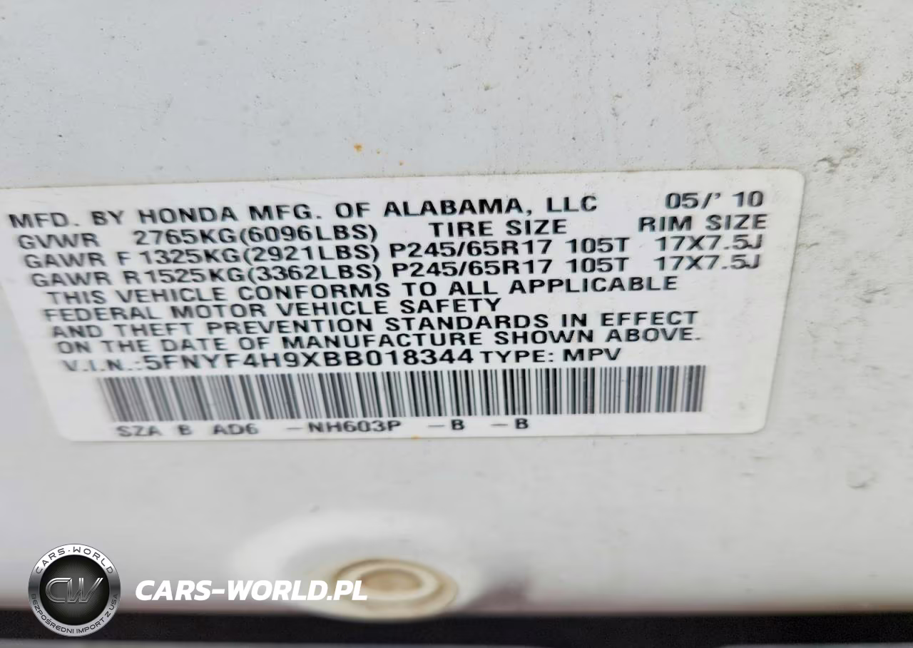 2011 Honda Pilot Touring VIN:5FNYF4H9XBB018344 - 14