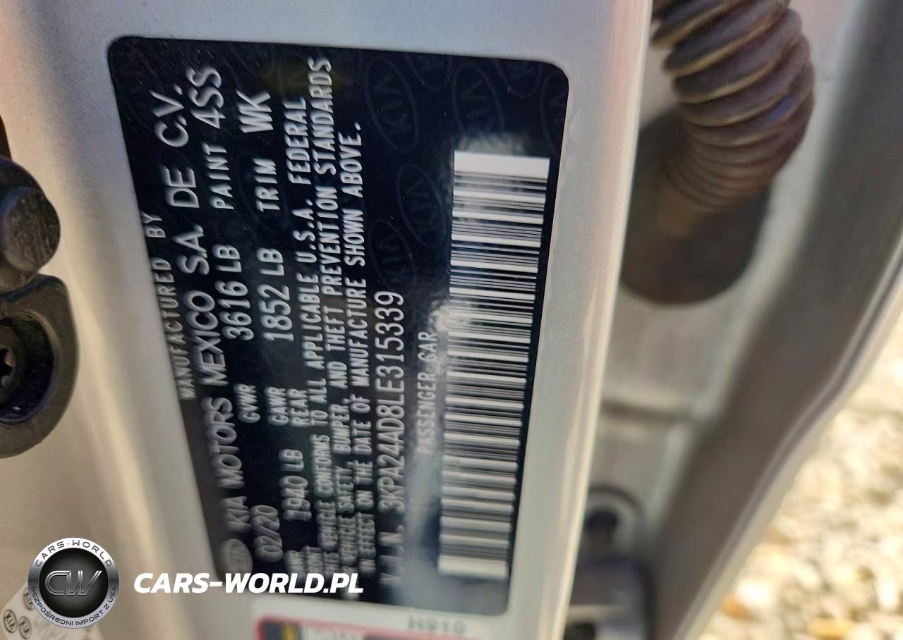 2020 Kia Rio Lx VIN:3KPA24AD8LE315339 - 12