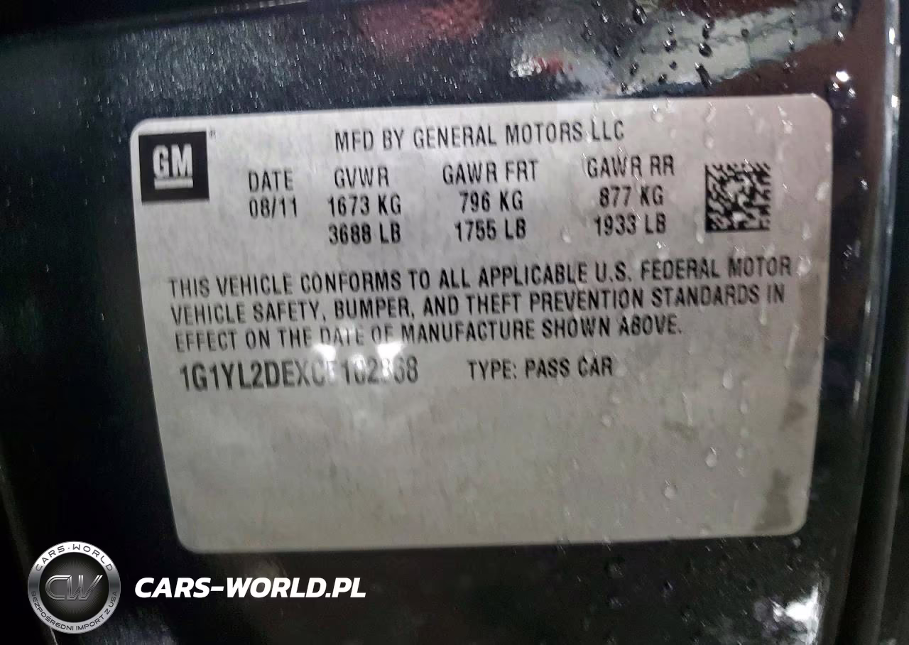 2012 Chevrolet Corvette Z06 VIN:1G1YL2DEXC5102868 - 12
