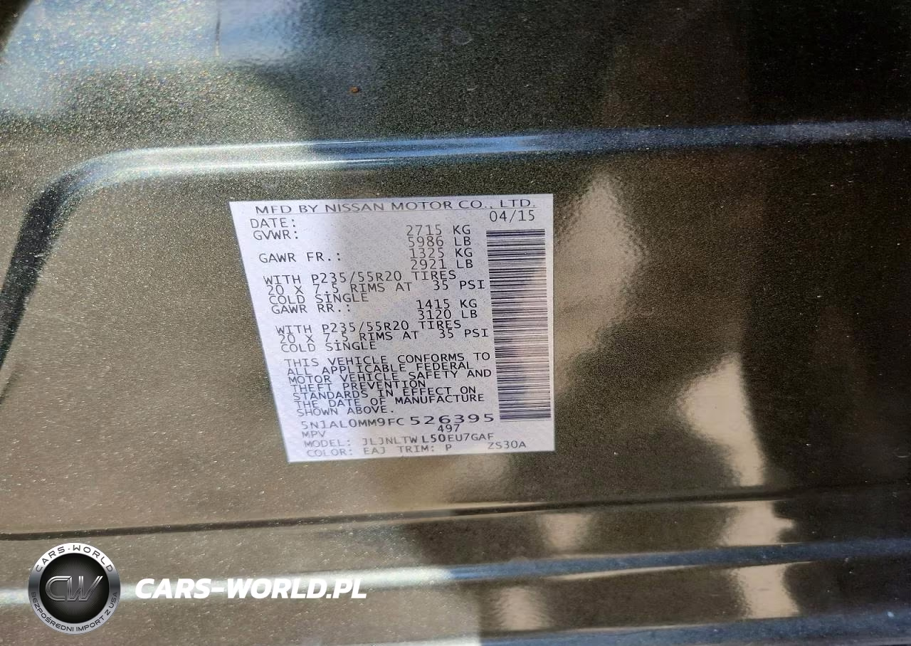 2015 Infiniti Qx60 VIN:5N1AL0MM9FC526395 - 13