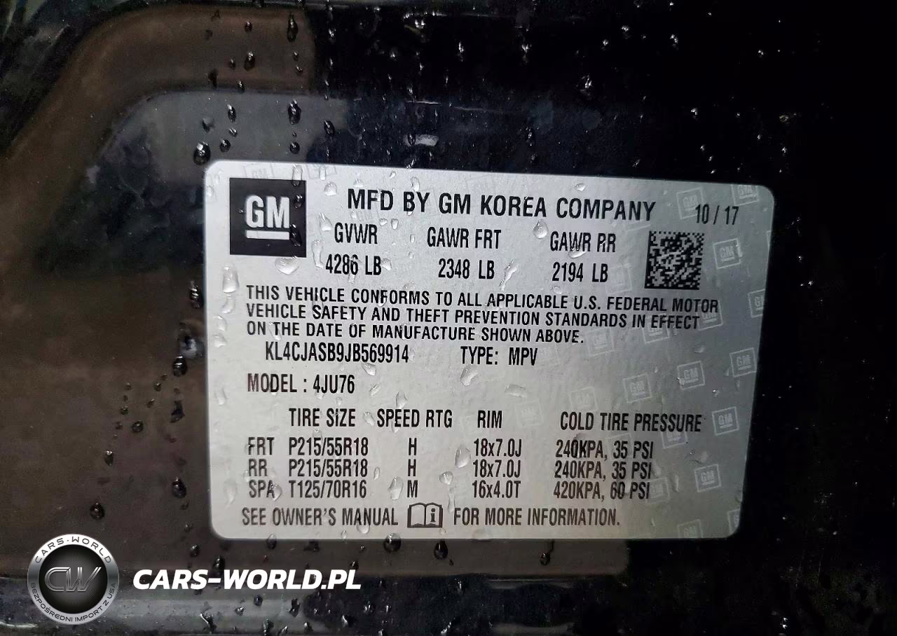 2018 Buick Encore Preferred VIN:KL4CJASB9JB569914 - 12