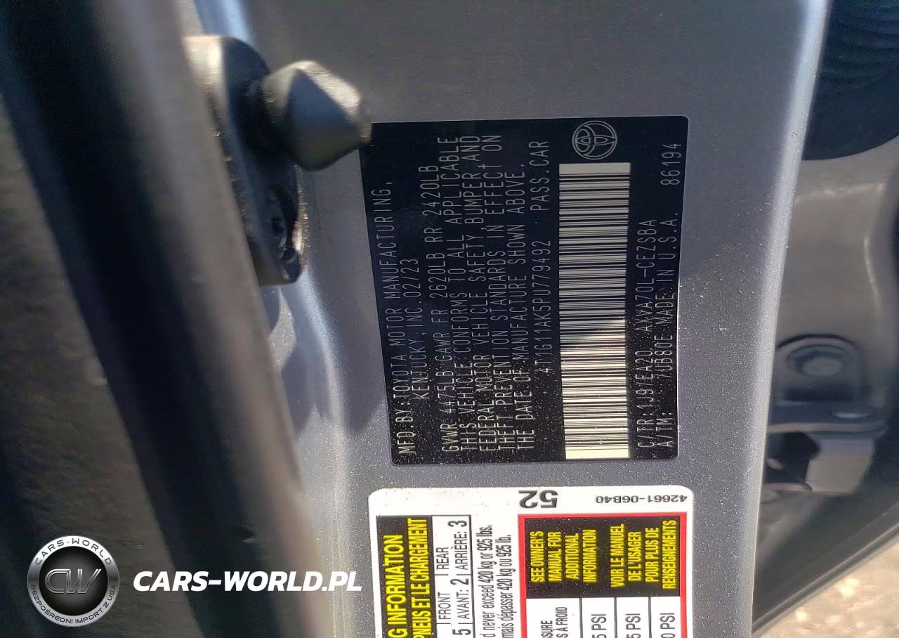 2023 Toyota Camry Se VIN:4T1G11AK5PU779492 - 12