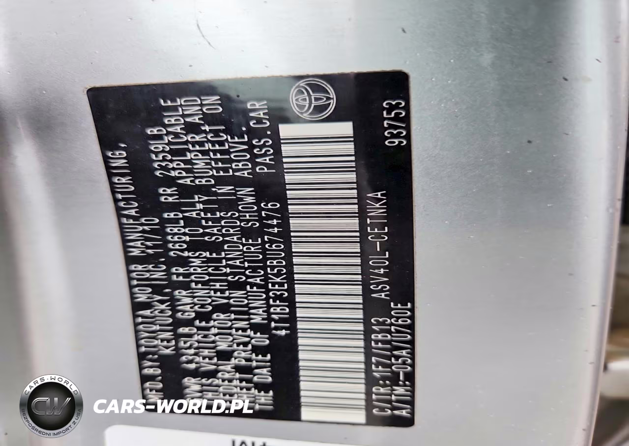2011 Toyota Camry Le VIN:4T1BF3EK5BU674476 - 12