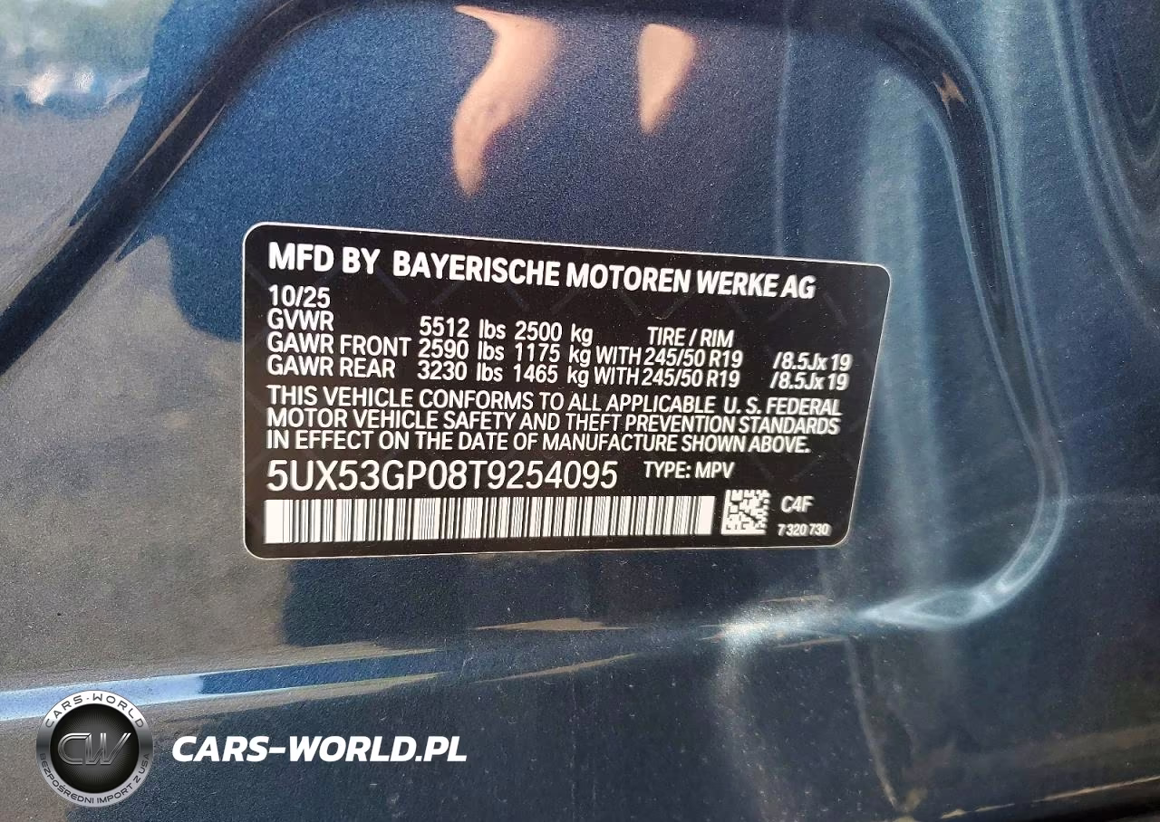 2026 BMW X3 30 xDrive VIN:5UX53GP08T9254095 - 13