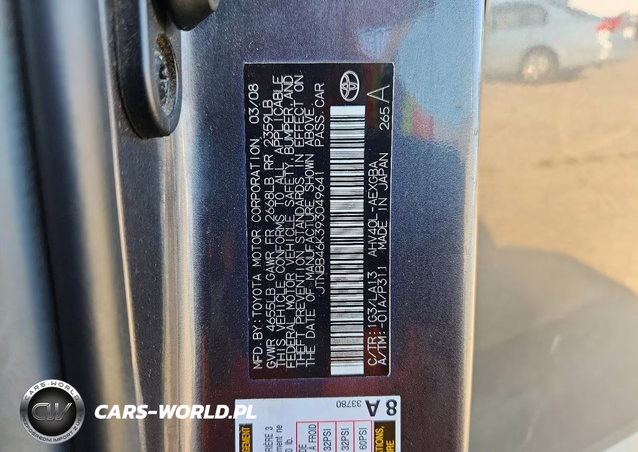TOYOTA CAMRY HYBRID VIN:JTNBB46K393049641 - 12