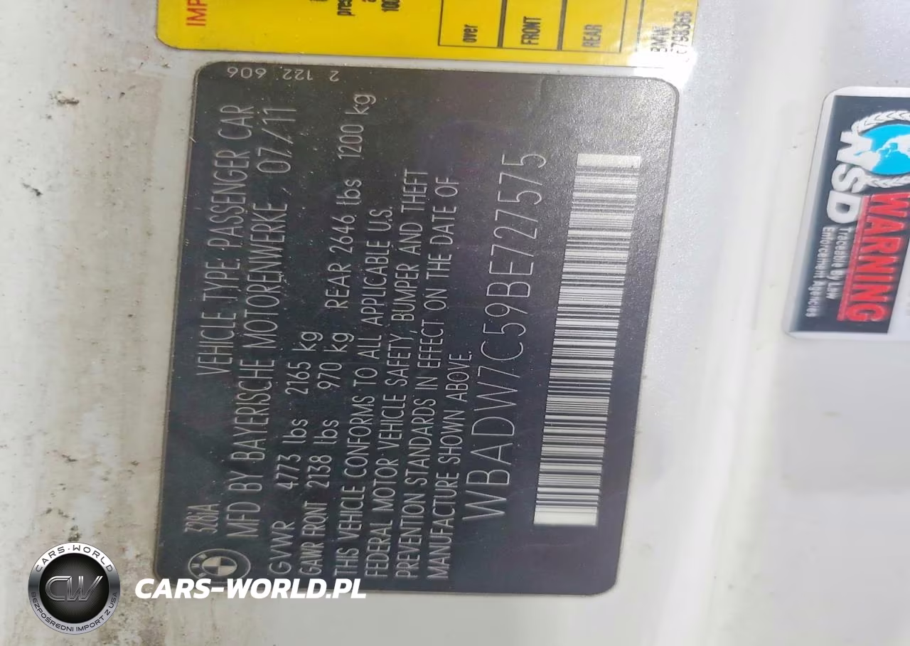 2011 BMW 328 I Sulev VIN:WBADW7C59BE727575 - 12