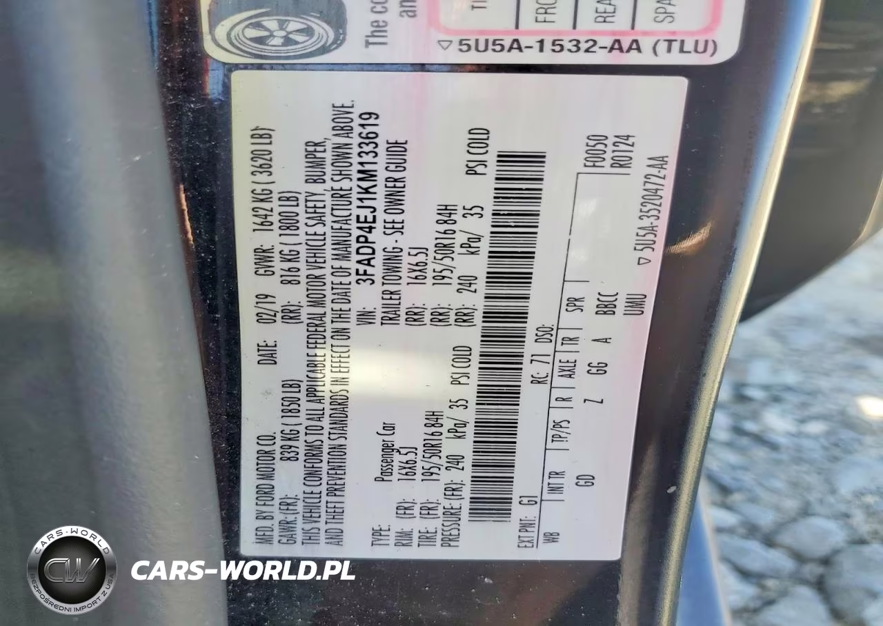 2019 Ford Fiesta Se VIN:3FADP4EJ1KM133619 - 12