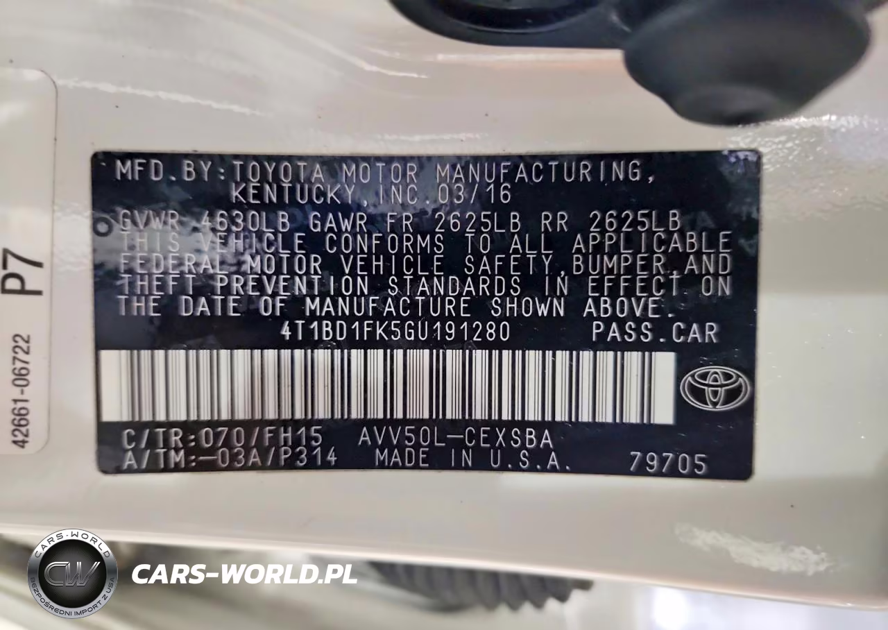 2016 Toyota Camry Hybrid Se VIN:4T1BD1FK5GU191280 - 13