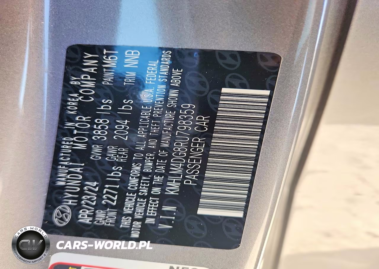 2024 Hyundai Elantra Sel VIN:KMHLM4DG8RU798359 - 13