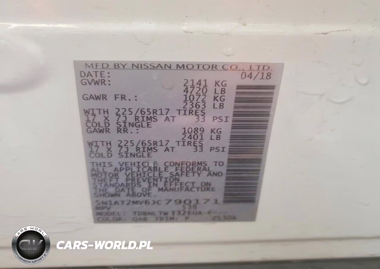 2018 Nissan Rogue Sv VIN:5N1AT2MV6JC790171 - 13