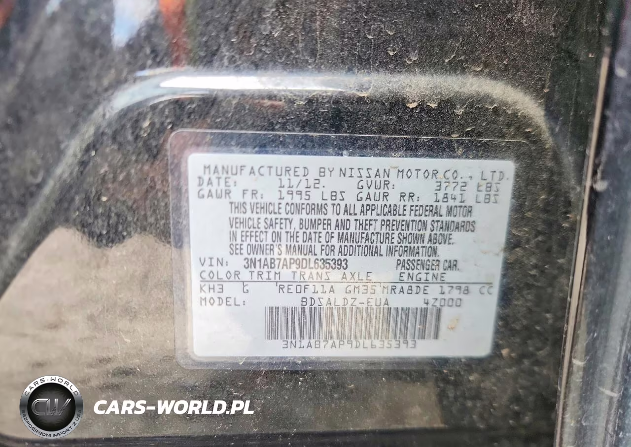 2013 Nissan Sentra S VIN:3N1AB7AP9DL635393 - 13