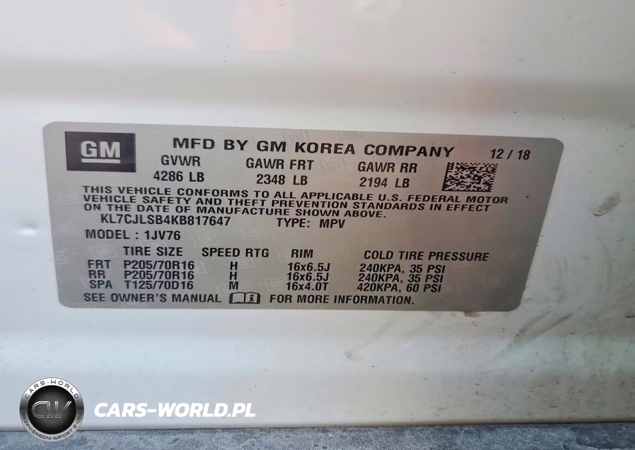 2019 Chevrolet Trax 1Lt VIN:KL7CJLSB4KB817647 - 13