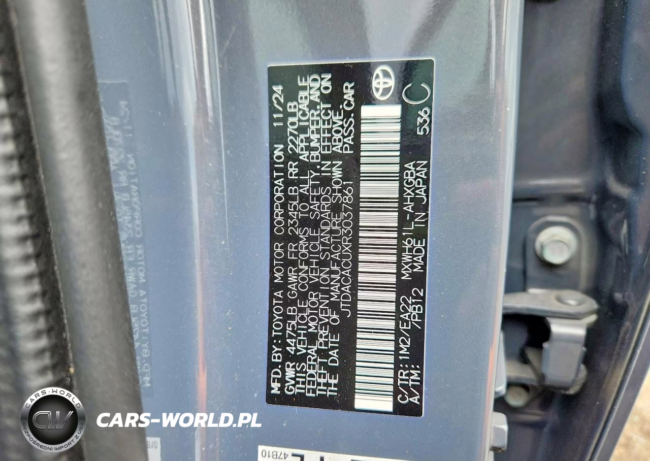 2024 Toyota Prius Prime Xse VIN:JTDACACUXR3037861 - 13