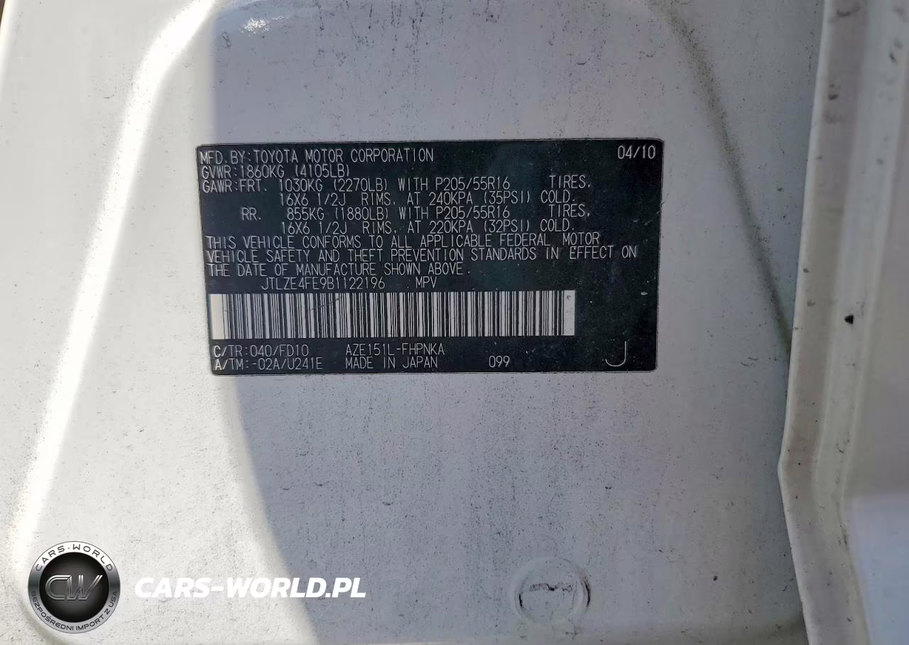 2011 Toyota Scion Xb VIN:JTLZE4FE9B1122196 - 12