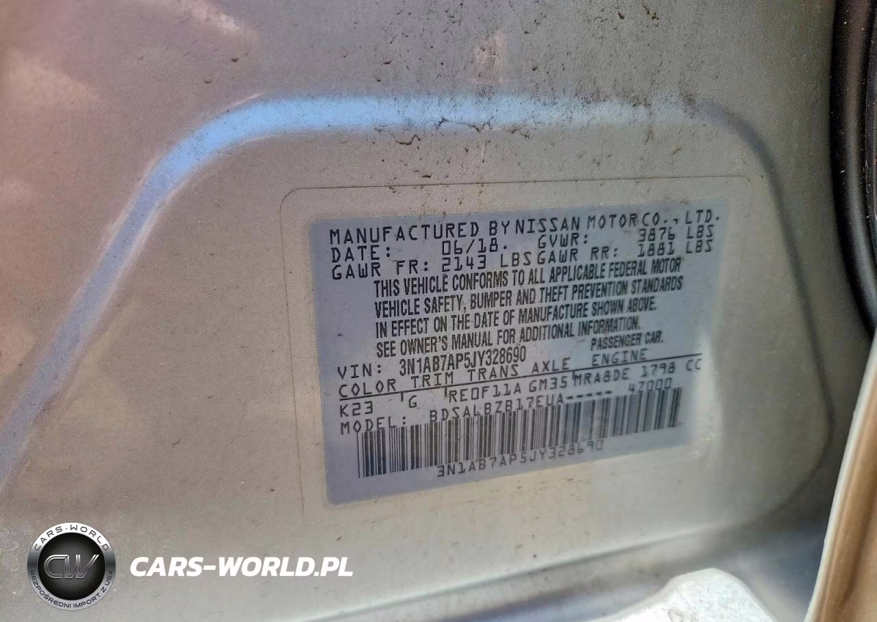 2018 Nissan Sentra S VIN:3N1AB7AP5JY328690 - 12