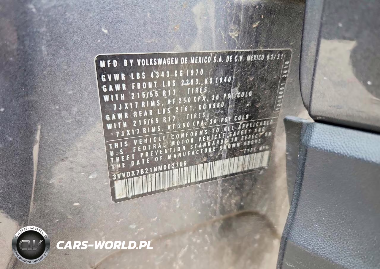 2022 Volkswagen Taos S VIN:3VVDX7B21NM002706 - 13