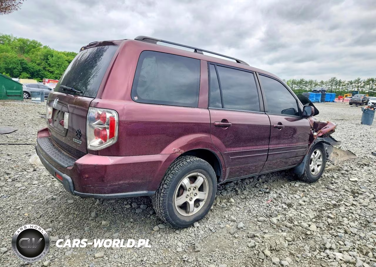 2007 Honda Pilot Exl VIN:2HKYF18737H521395 - 3