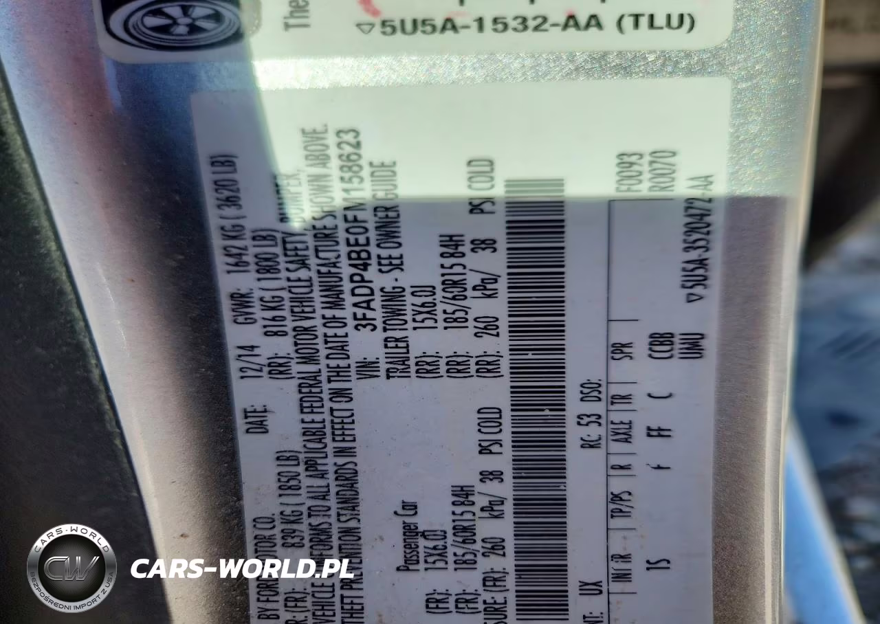 2015 Ford Fiesta Se VIN:3FADP4BE0FM158623 - 12