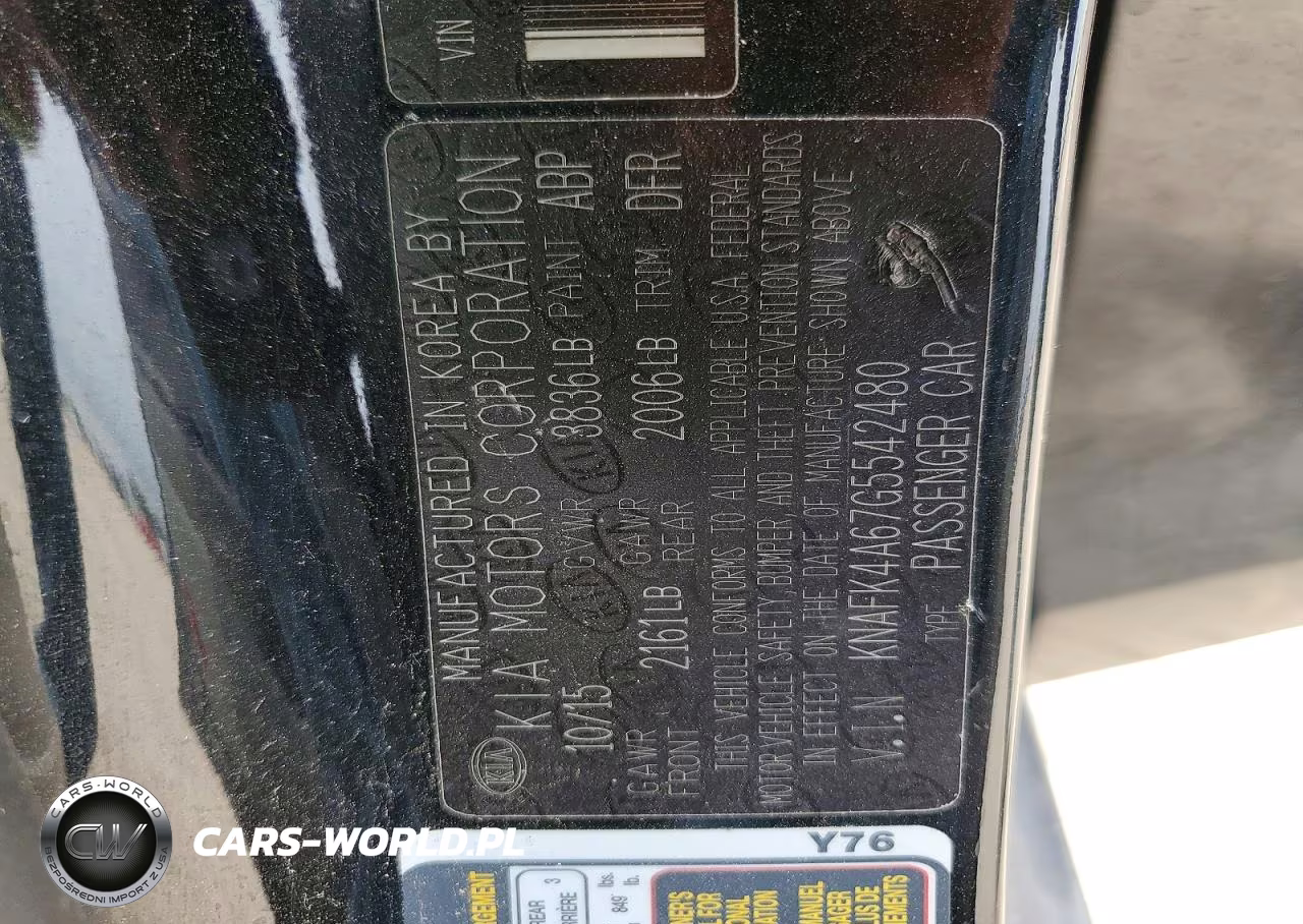 2016 Kia Forte Lx VIN:KNAFK4A67G5542480 - 12