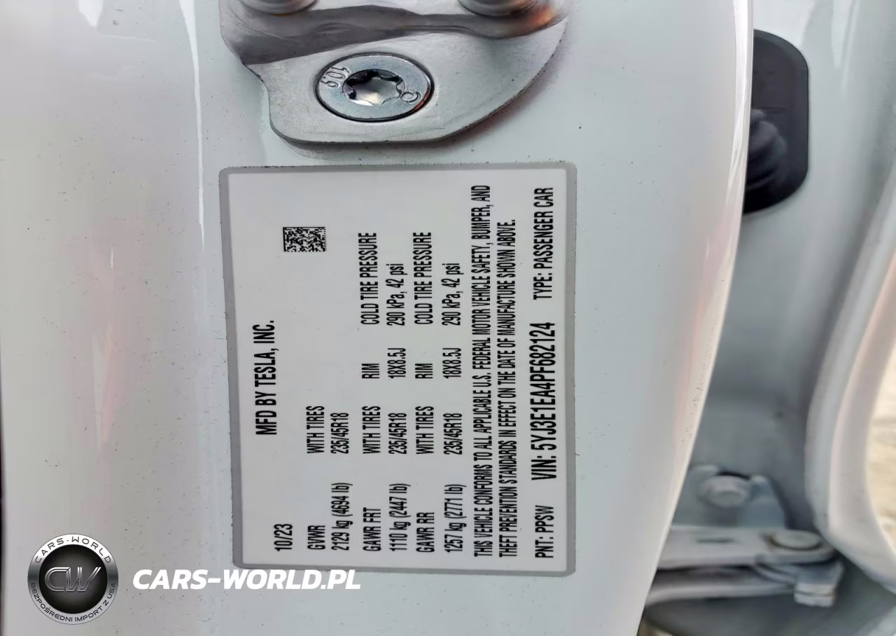 2023 Tesla Model 3 VIN:5YJ3E1EA4PF682124 - 13
